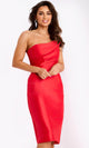 Asymmetrical Sheath Dress in Black by Jovani