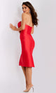 Asymmetrical Sheath Dress in Black by Jovani