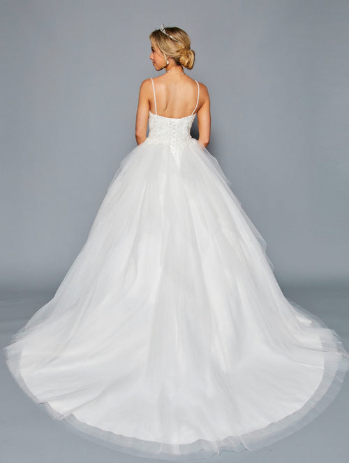 Vestido de novia DeKlaire 446 de corte A y escote corazón