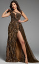 Striking One Shoulder Beaded Gown by Jovani