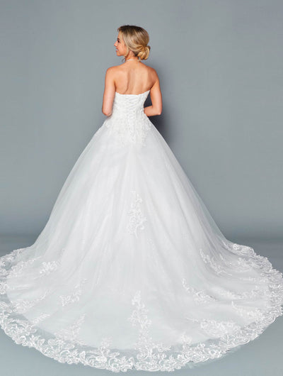 DeKlaire 449 Plus Size Strapless A-Line Wedding Ball Gown