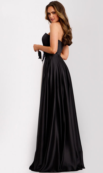 Jovani 45209 - Sleek Color Block Strapless Gown