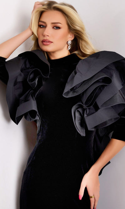 Elegant Velvet Mother of the Bride Gown