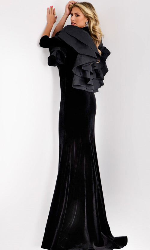 Elegant Velvet Mother of the Bride Gown