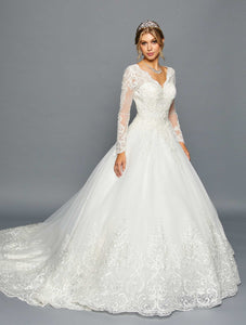 Long Sleeve Lace Wedding Dresses