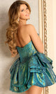 Striking Metallic Mini Dress for Special Occasions