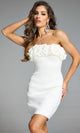 Jovani 42574 - Ruffle Neckline Strapless Cocktail Dress
