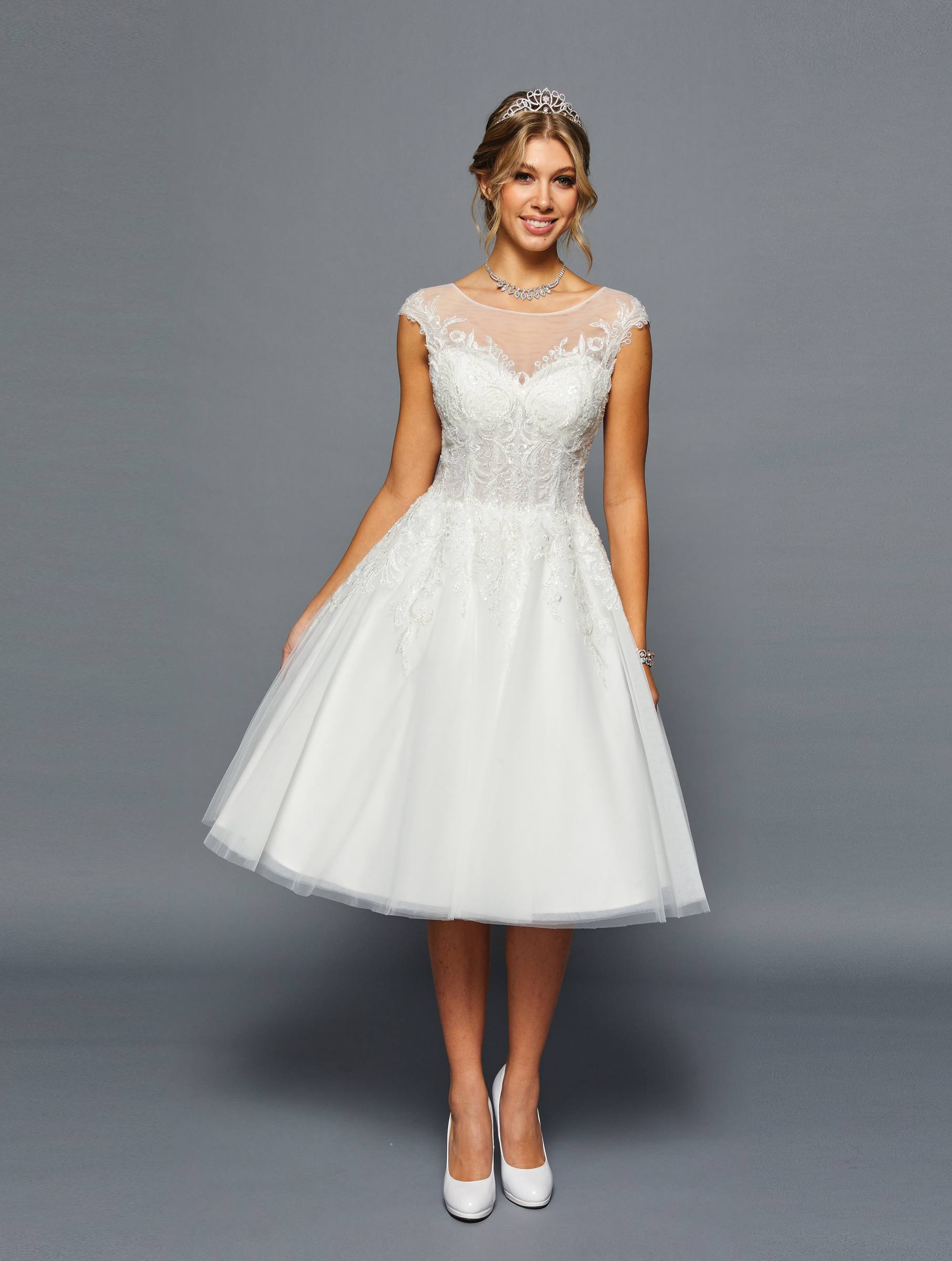 DeKlaire 460 Short A-Line Wedding Dress – Casual Bridal Gown