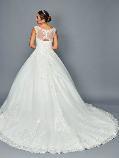DeKlaire Bridal 463 Floor Length A-Line Ball Wedding Gown