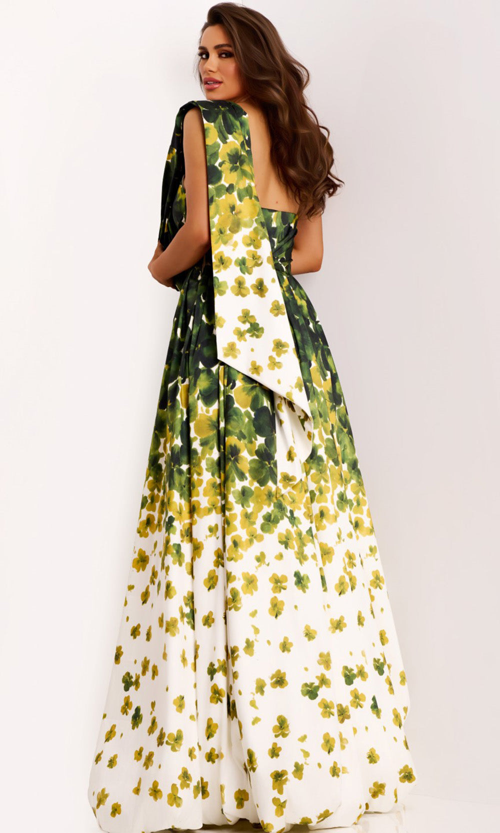 Jovani 46723 - Strapless Floral Gown