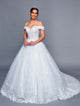 DeKlaire Bridal 475 Long Off the Shoulder Sweetheart Neck Wedding Ballgown