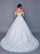 DeKlaire Bridal 475 Long Off the Shoulder Sweetheart Neck Wedding Ballgown