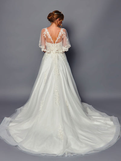 DeKlaire Bridal 488 Wedding Dress A-Line Shawl Covering