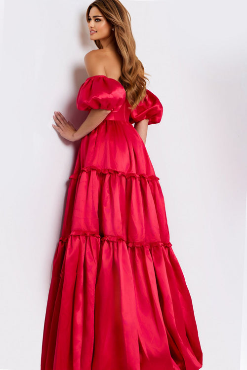 Jovani 49055 Long Formal Floral Ball Gown Prom Dress