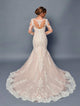 DeKlaire Bridal 491 Wedding Dress Trumpet Queen Anne Neckline