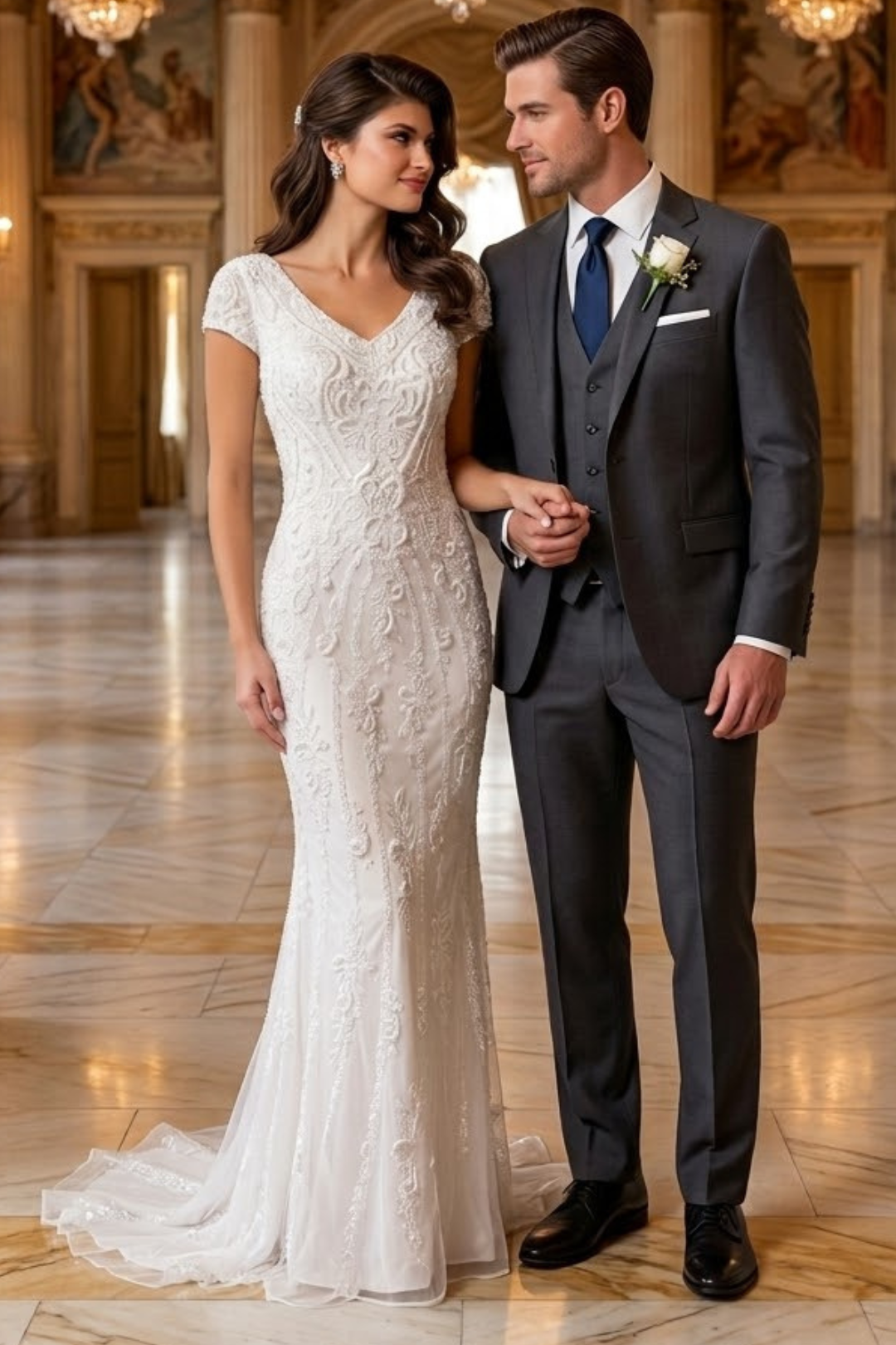 Primavera Couture 11121 Long Bridal Gown Fitted Wedding Dress