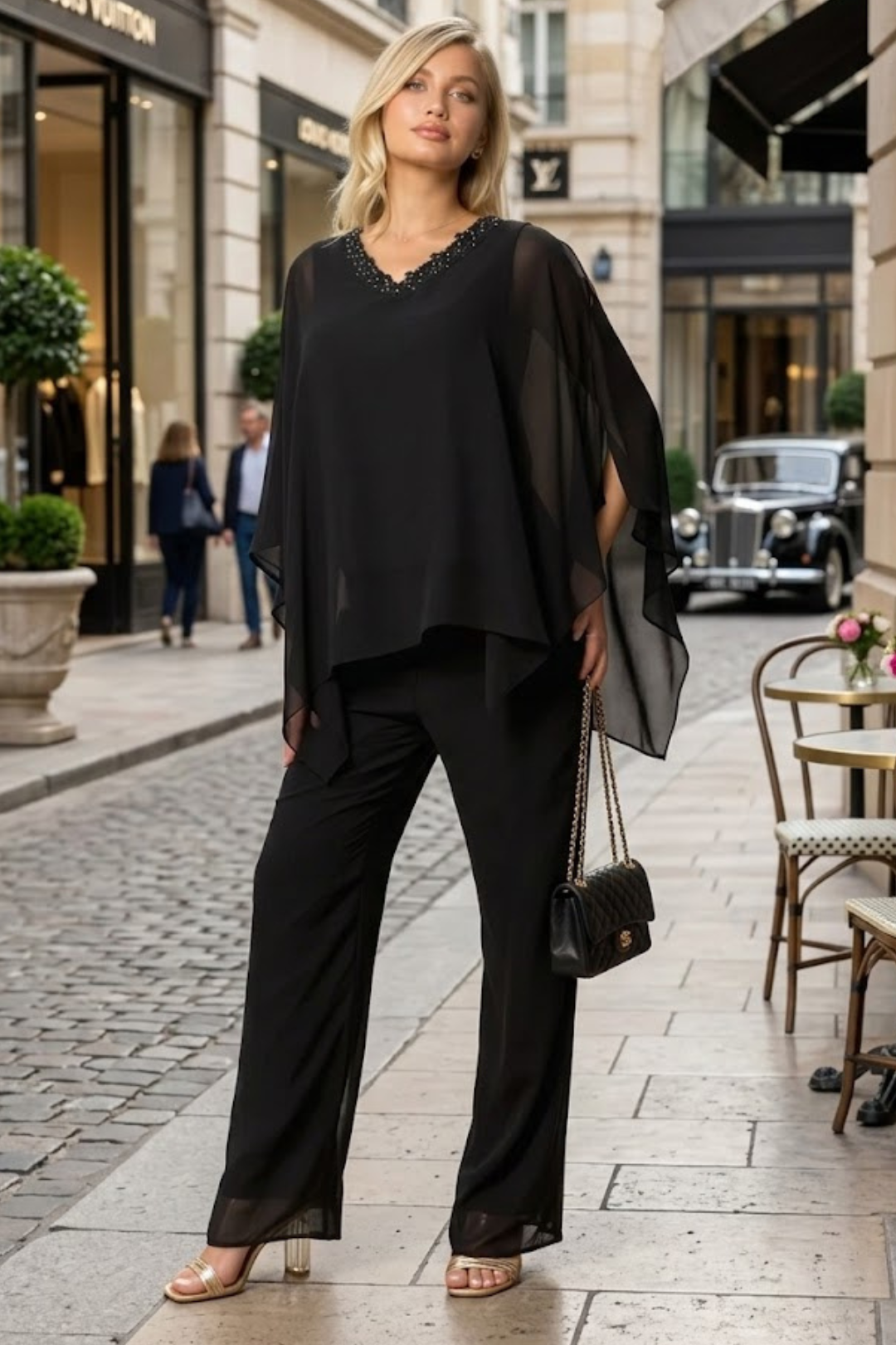 Eva USA 3463 Two Piece Long Formal Evening Pant Suit