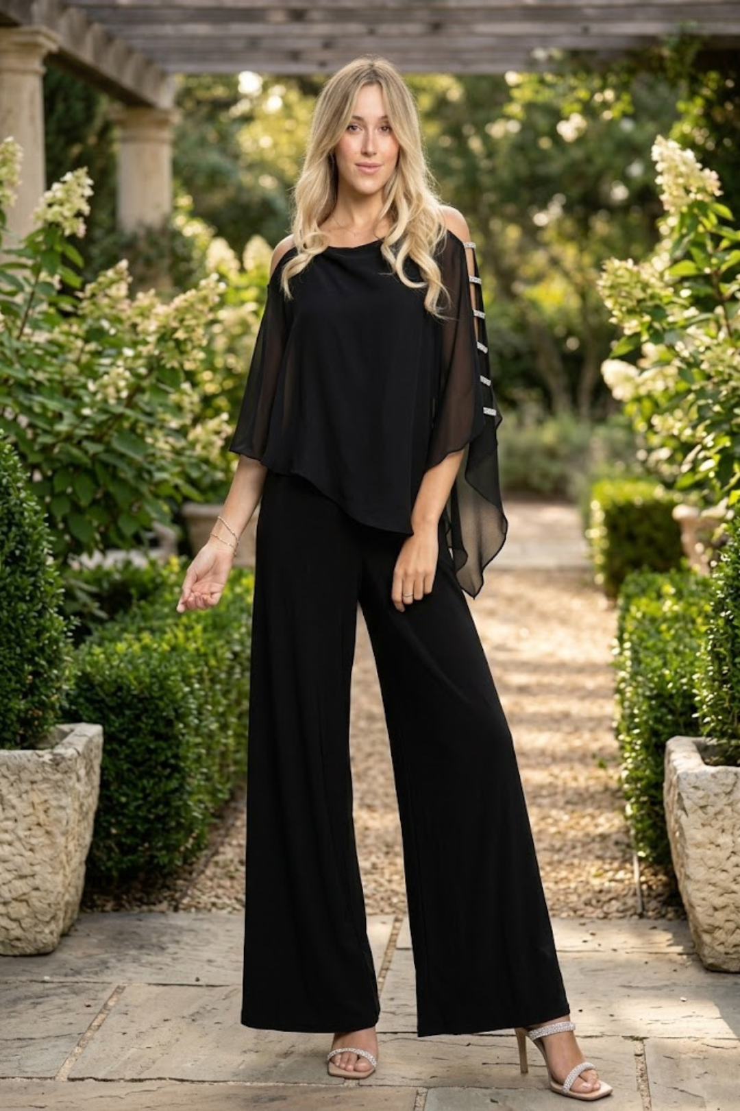 Eva USA 3381 Black Formal Jumpsuit for Women
