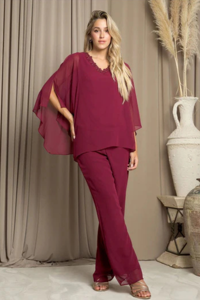 Eva USA 3463 Two Piece Long Formal Evening Pant Suit