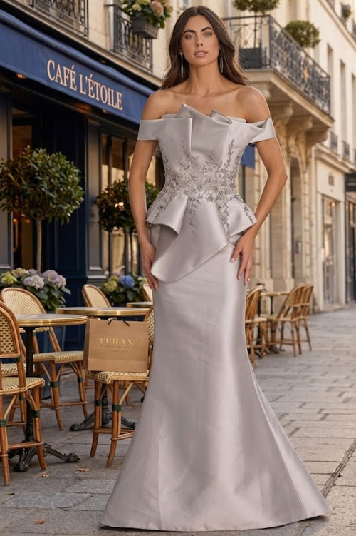 Terani Couture 2021E2835 Sophisticated Prom Off-Shoulder Evening Premium Dress