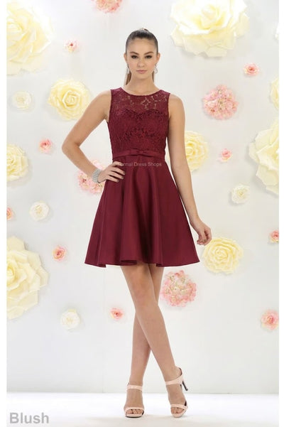 Simple & Classy Short Bridesmaids Dress