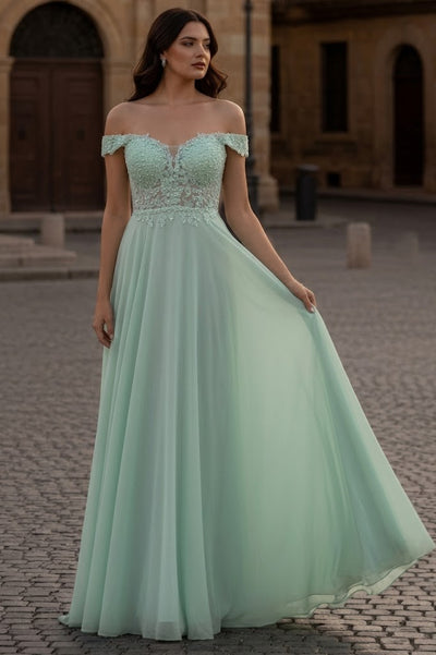 Formal Dress Shops Inc Special Occasion Long Formal Dress Dusty Blue 16, Women's