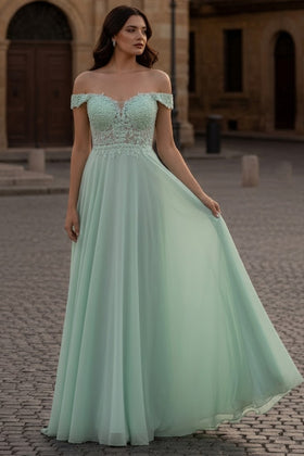 Sage Bridesmaid Dresses in Mesh and Plus Size Gowns by MQ1602