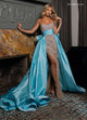 Rachel Allan 50330 Beaded Sleeveless Overskirt Gown