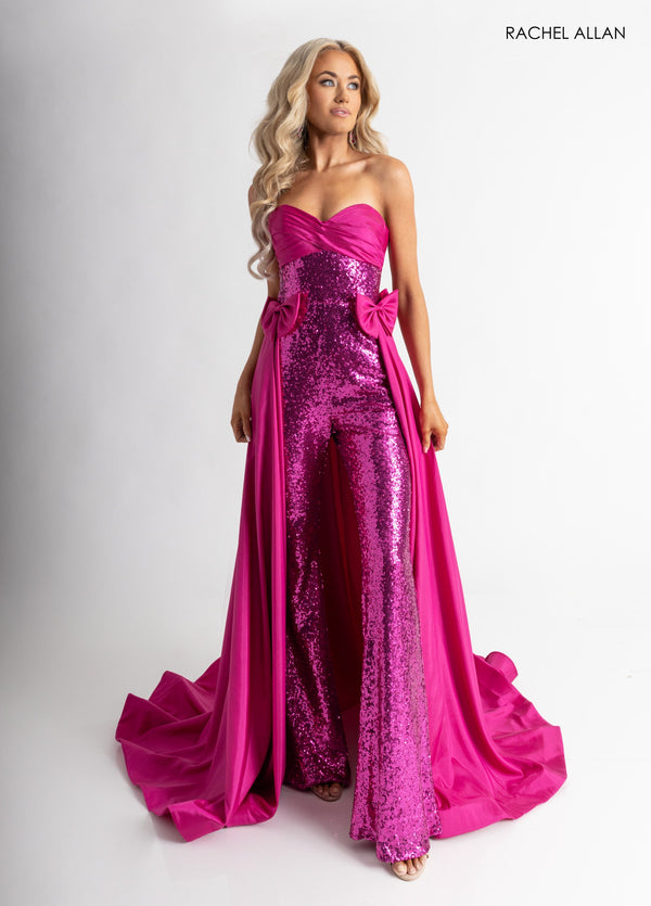 Rachel Allan Fuchsia Long Formal Dresses