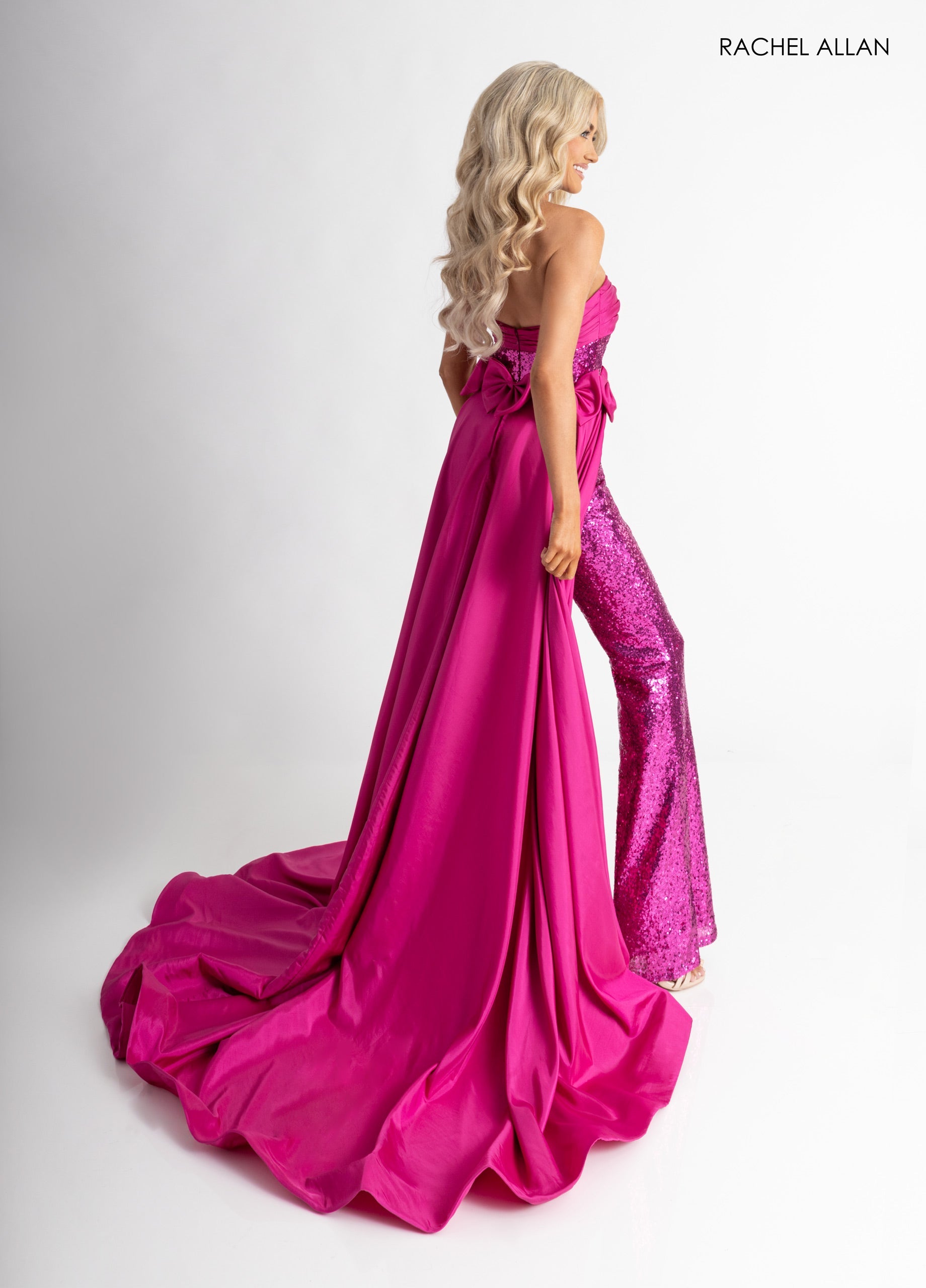 Sequin Overskirt Jumpsuit by Rachel Allan 50403