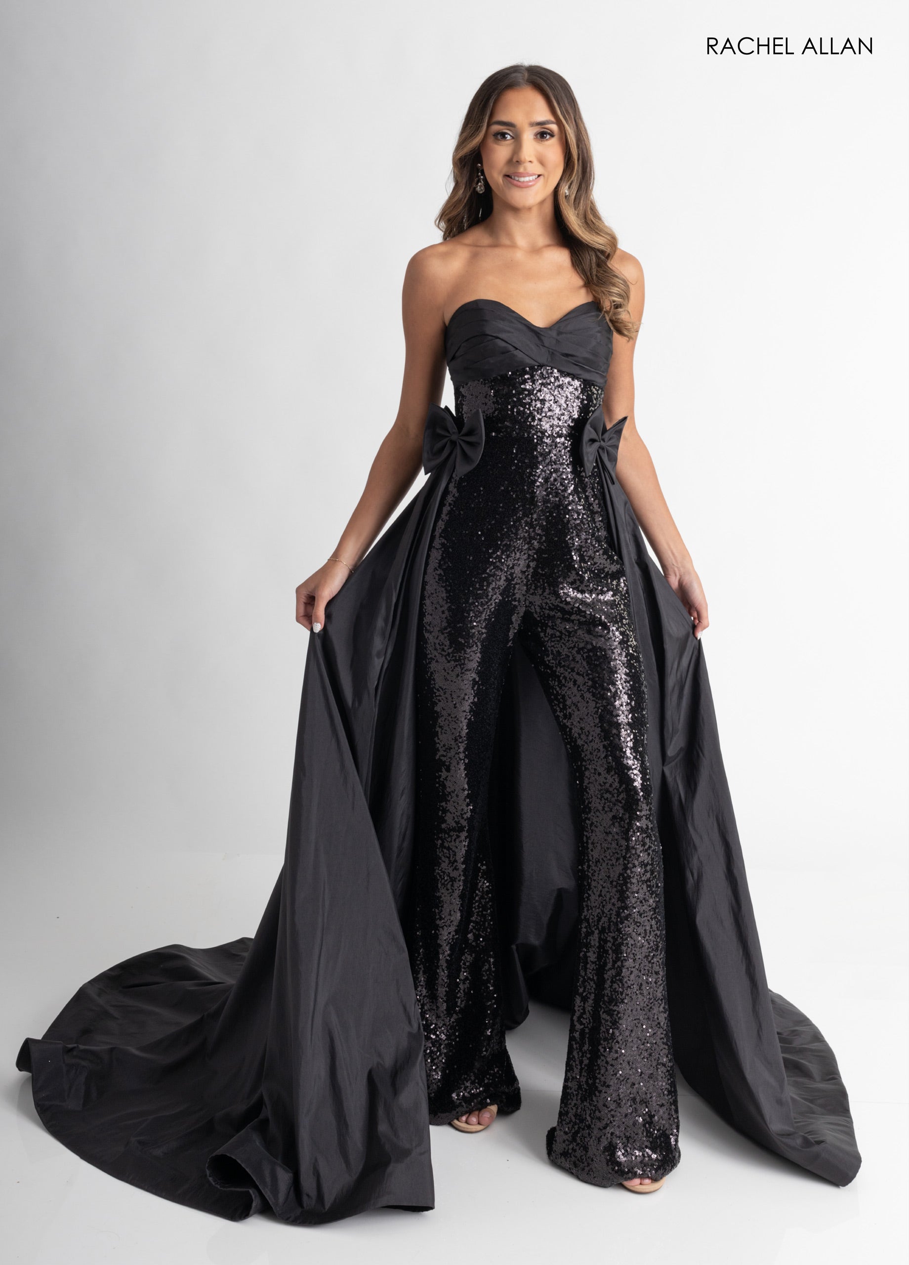 Sequin Overskirt Jumpsuit by Rachel Allan 50403