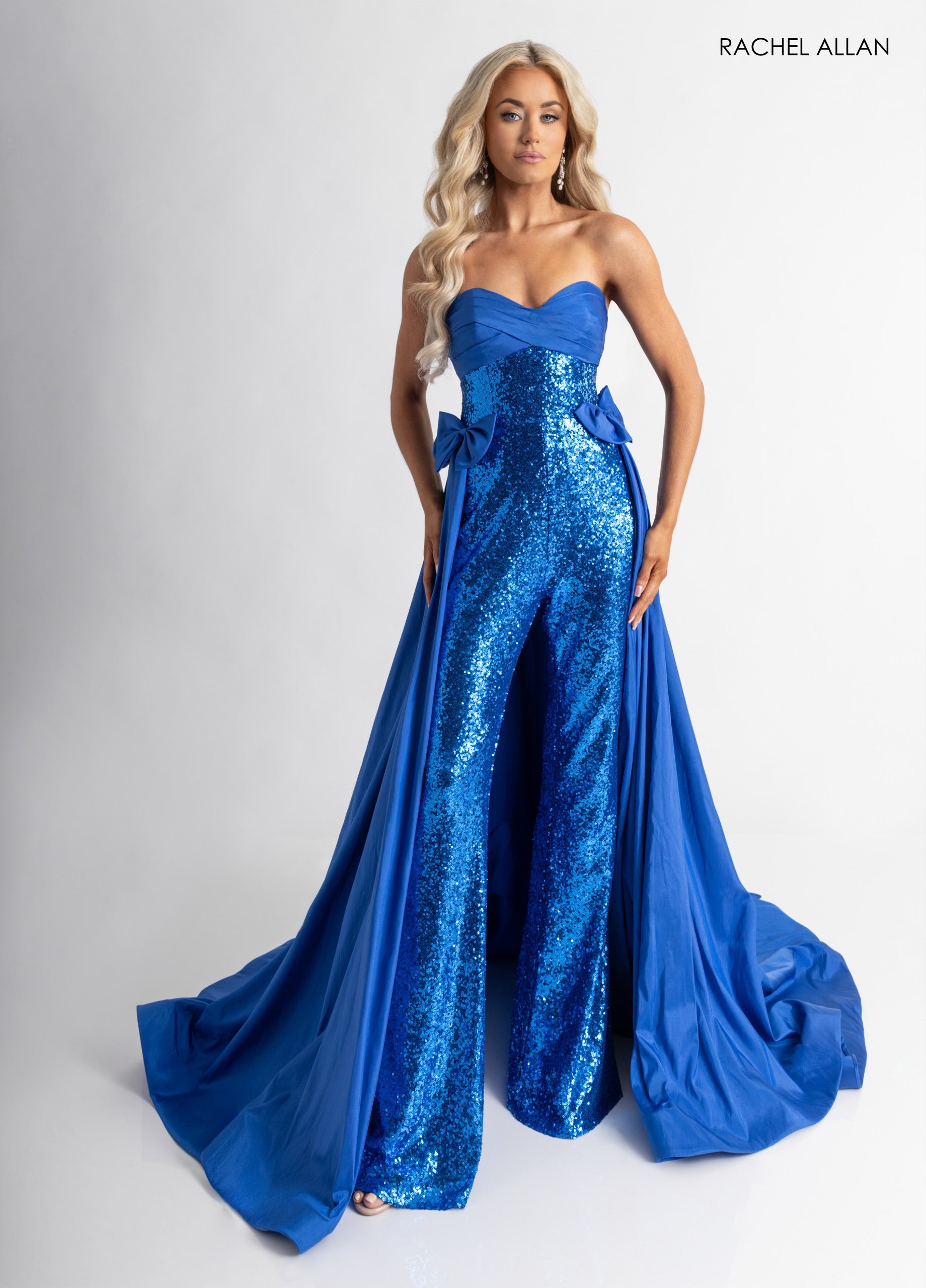 Sequin Overskirt Jumpsuit by Rachel Allan 50403