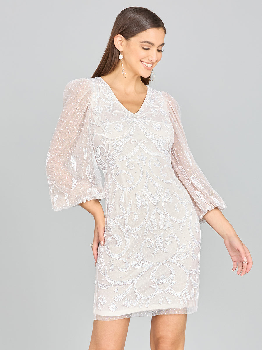 Lara New York Ivory/Nude Dress