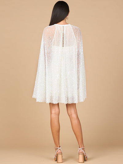 Beaded Bridal Cape Dress | 51192