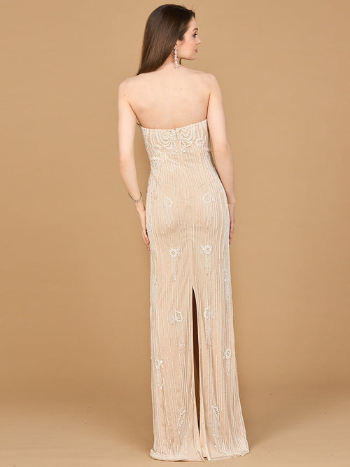 Lara 51212- Strapless Beaded Wedding Gown