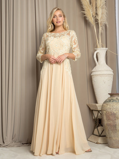 Clearance Eucalyptus Size L Long Formal Mother of the Bride Dress By Eva USA 5248