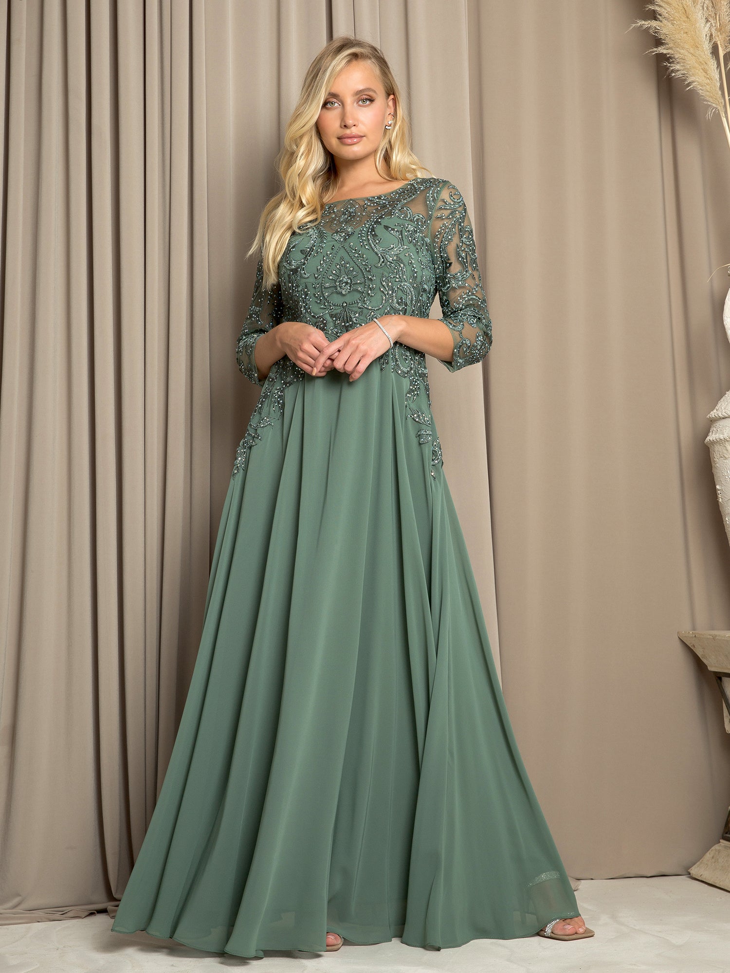 Eva USA 5248 Long Formal Mother of the Bride Dress