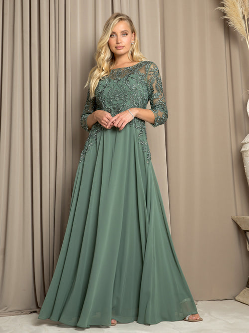Eva USA 5248 Long Formal Mother of the Bride Dress