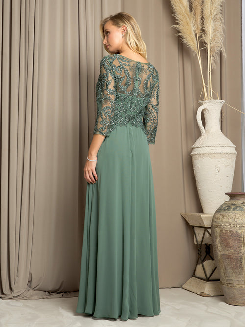 Eva USA 5248 Long Formal Mother of the Bride Dress