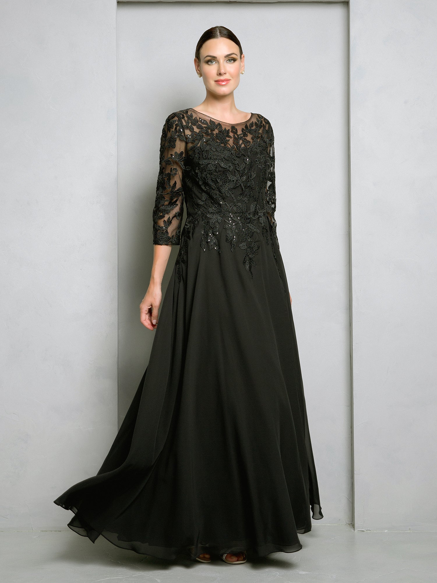 Eva USA 5258 Long A-Line Mother of the Bride Formal Dress