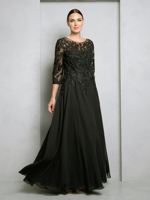 Eva USA 5258 Long A-Line Mother of the Bride Formal Dress