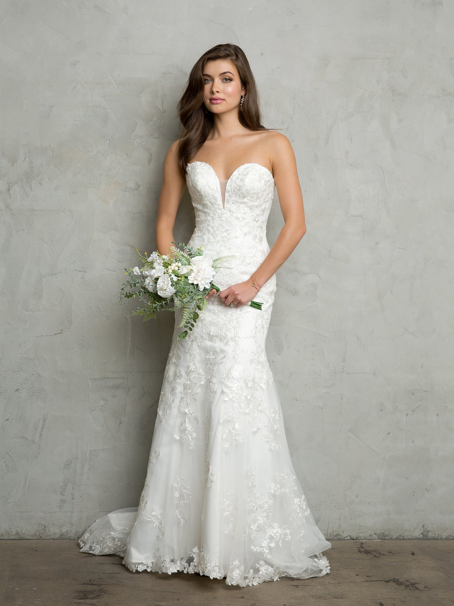 Vestido de novia largo de dos piezas Eva USA 5268