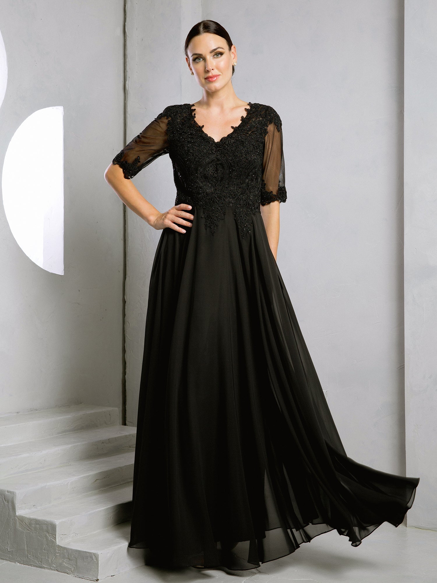 Mother of the Bride Dresses Long Formal Mother of the Bride Dress Black