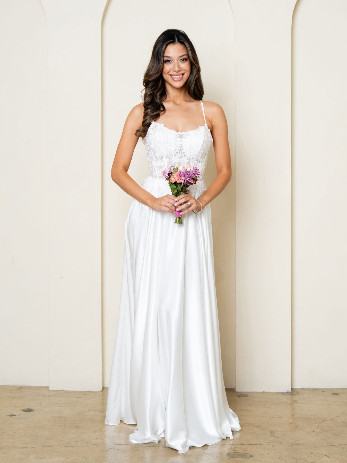 Structured Lace Corset A-Line Bridal Gown Bridal EV5289 by Eva USA