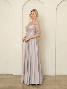 Eva Fashion EV5302 Lace A-Line Sweetheart Mother of the Bride Dress with beaded detail