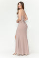 Vestido de novia de corte sirena fruncido con escote en V de Lenovia 5309
