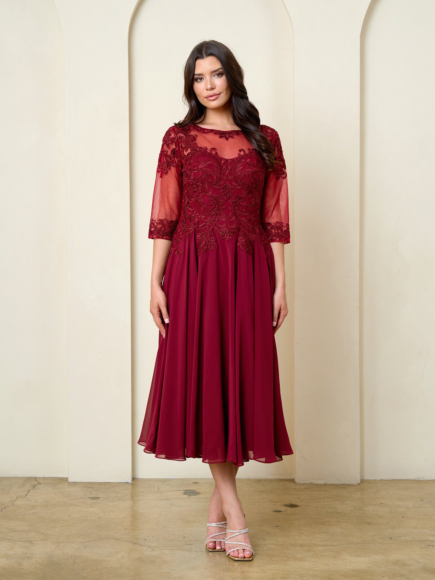 A-line Mother of the Bride Dress by Eva USA 5312