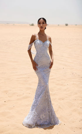 Chic and Holland HF110038 Sweetheart Beaded Prom Gown