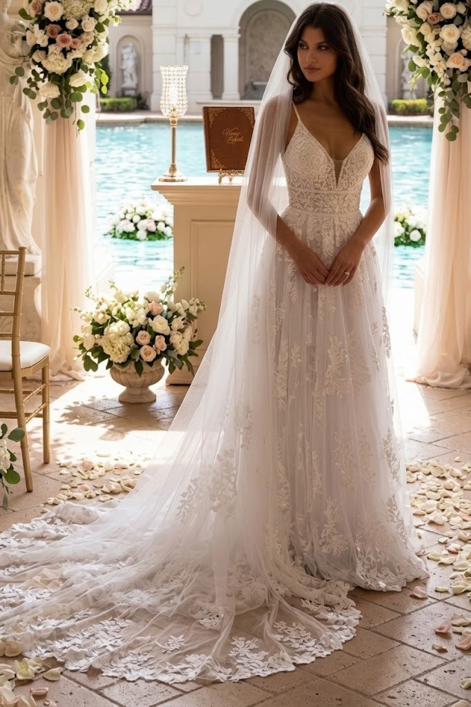 Primavera Couture 11102 Long A-Line Wedding Dress