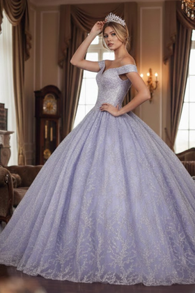Sweet 16 Birthday Party Dress in Lilac Style Ball Gown